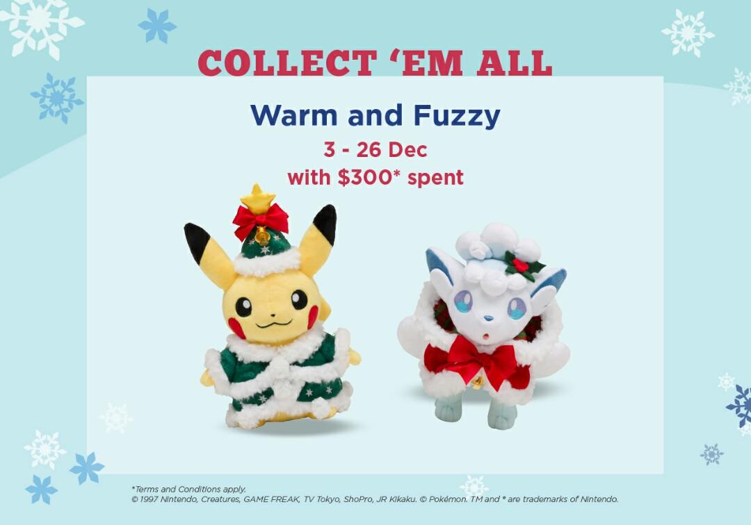 christmas vulpix plush