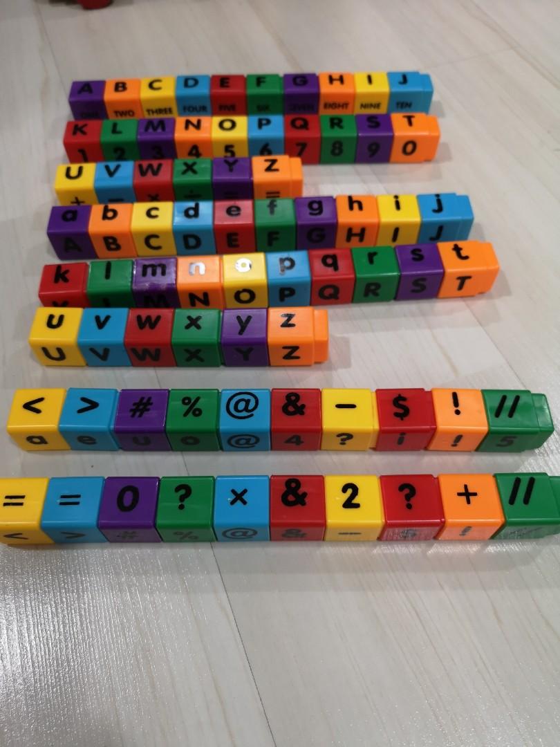 Pre school plastic letter number & symbol blocks, Hobbies & Toys, Toys ...