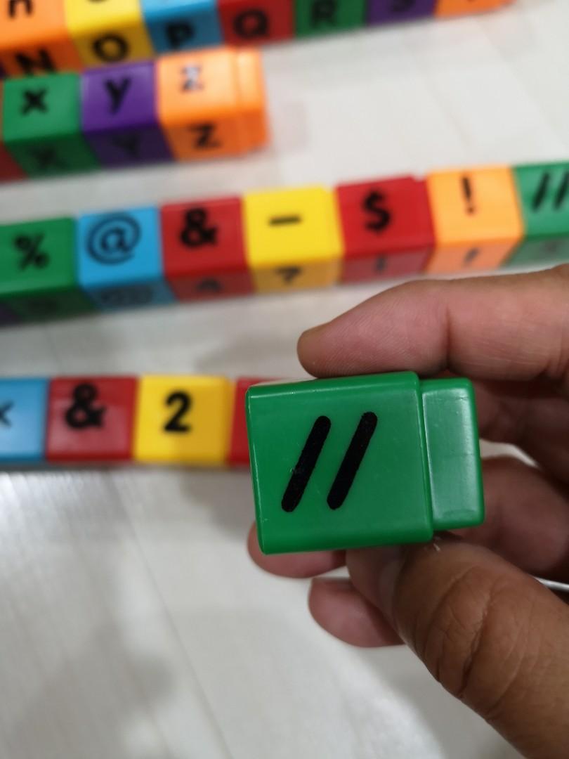 Pre school plastic letter number & symbol blocks, Hobbies & Toys, Toys ...