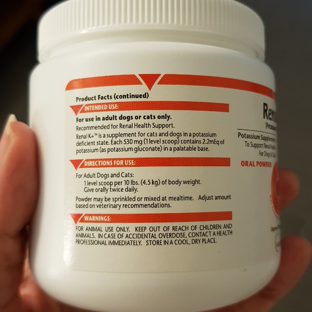 Renal K+ Potassium Supplement for Cats and Dogs, Pet Supplies, Pet