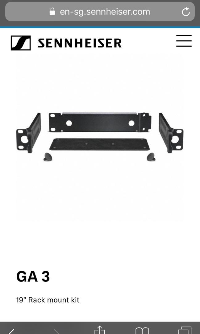 Sennheiser GA3 rack mount kit