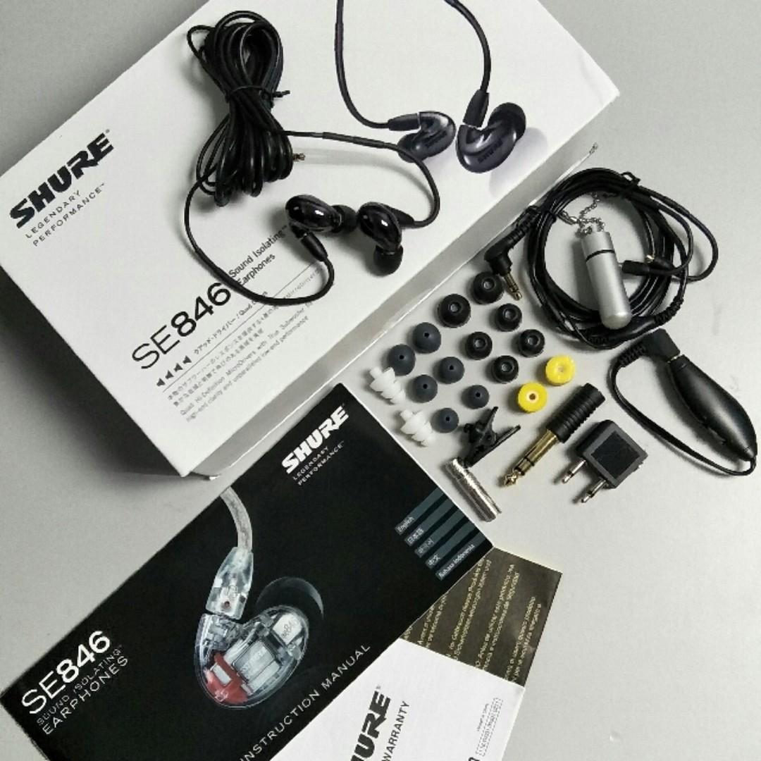 Shure Se846 Earphone Iem Special Black Edition My Electronics Audio On Carousell