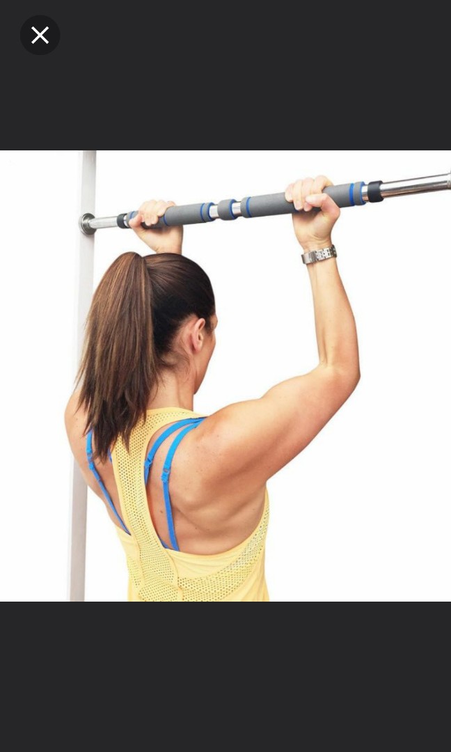 Sportsco Doorway Pull Up Chin Up Bar Red Sports Equipment Exercise Fitness Toning Stretching Accessories on Carousell