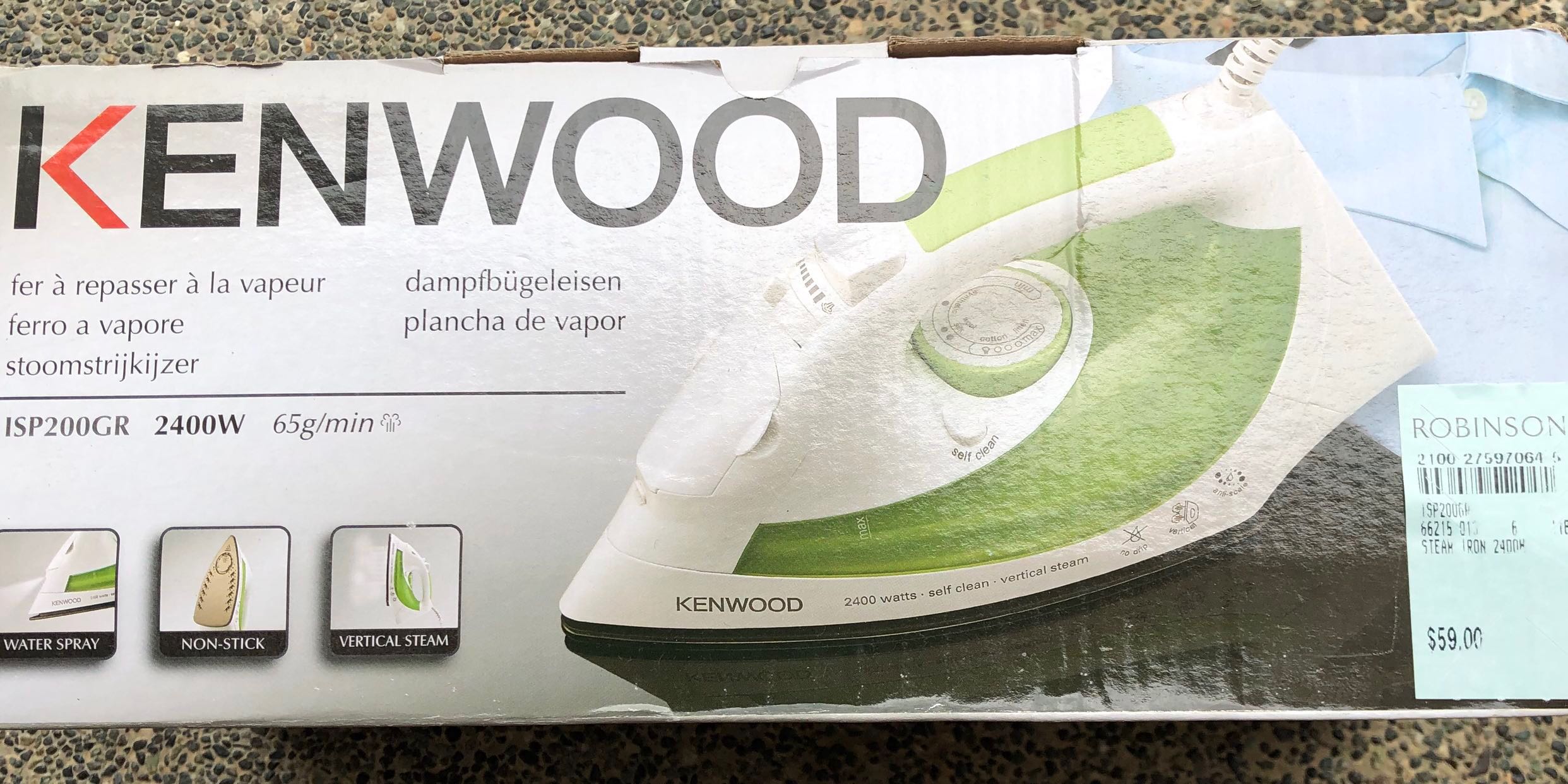 Kenwood steam cheap iron isp200gr