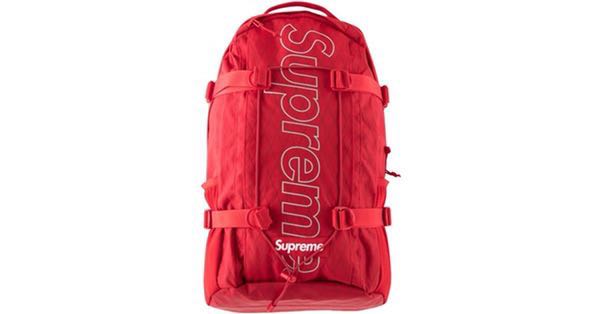 supreme fw18 backpack red
