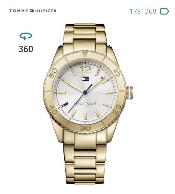 Tommy Hilfiger gold watch, Women's 