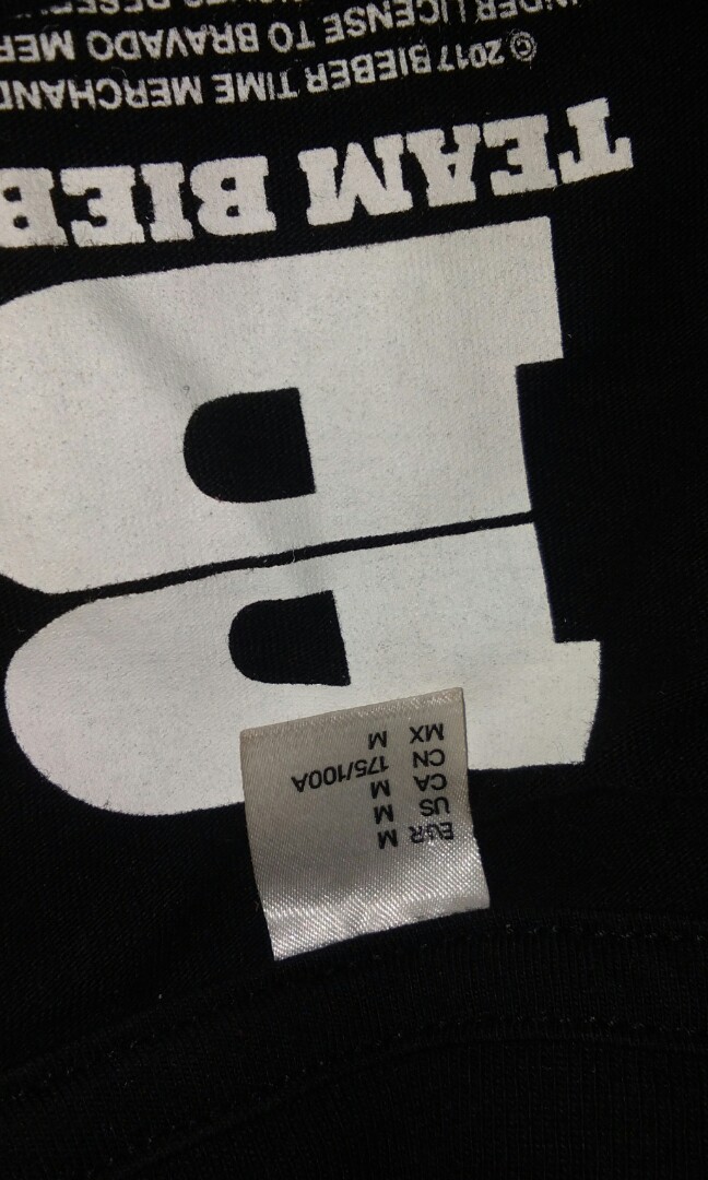 T Shirt H M X Stadium Tour Justin Bieber Men S Fashion Men S