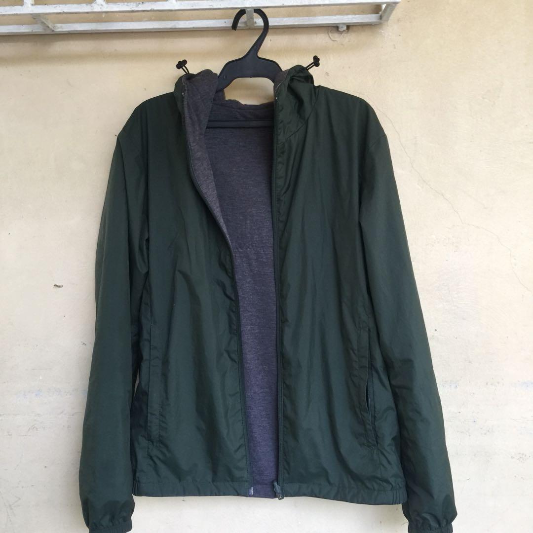 men reversible parka