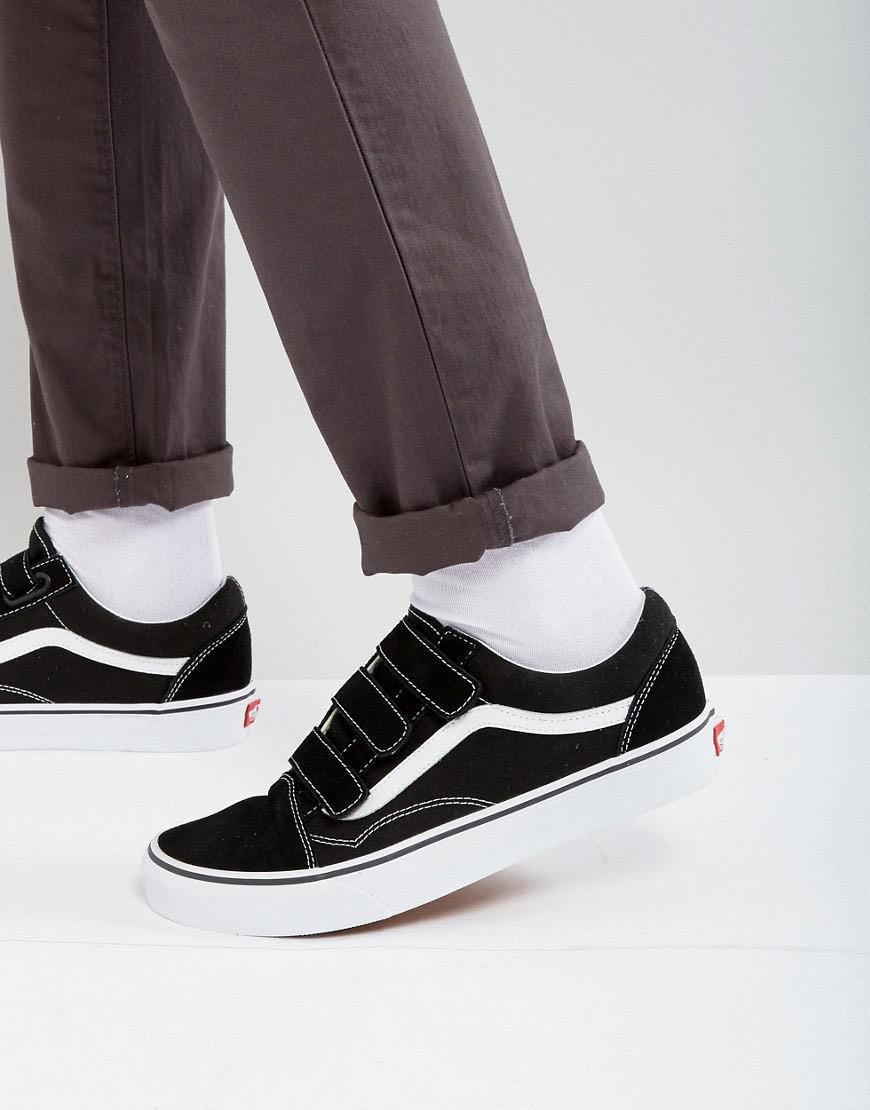 vans old skool velcro black
