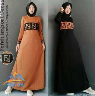 GAMIS BABYTERRY - dress -muslim - fendy maxi