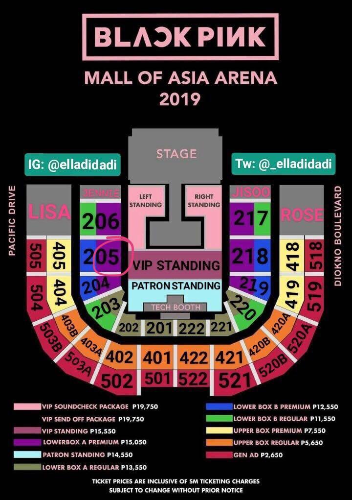 2 pcs BLACKPINK 2019 World Tour in Manila Lower Box A Premium Tickets ...
