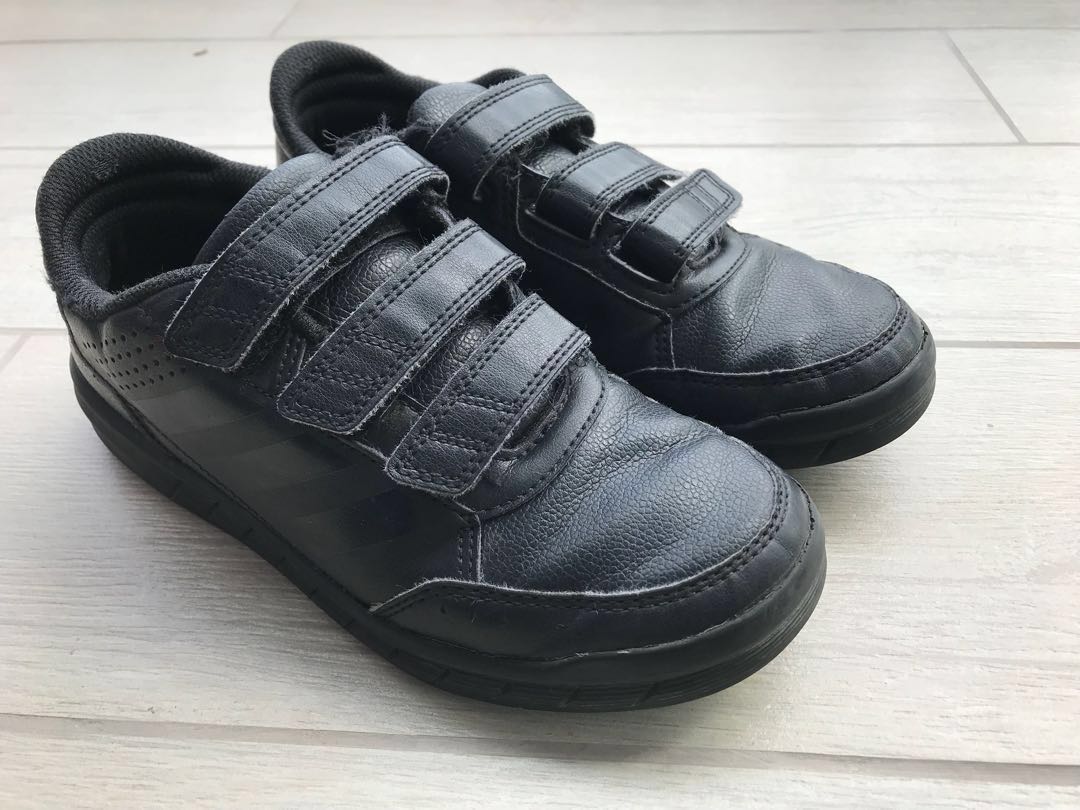 black adidas school shoes