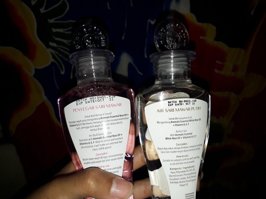Air Mawar Merah Dan Putih Kesehatan Kecantikan Kulit Sabun Tubuh Di Carousell