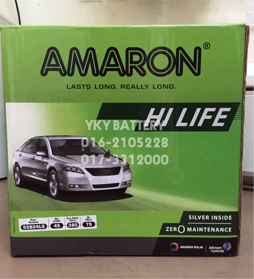 Amaron Hi Life MF 55B24L (NS60L), Auto Accessories on Carousell