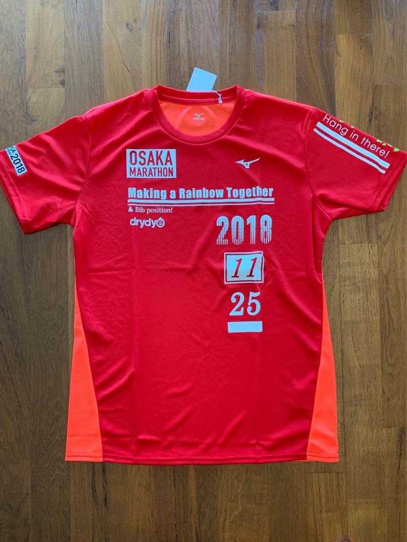 淀川 寛平マラソン 大会 記念 Tシャツ M 2019 赤 - ウォーキング