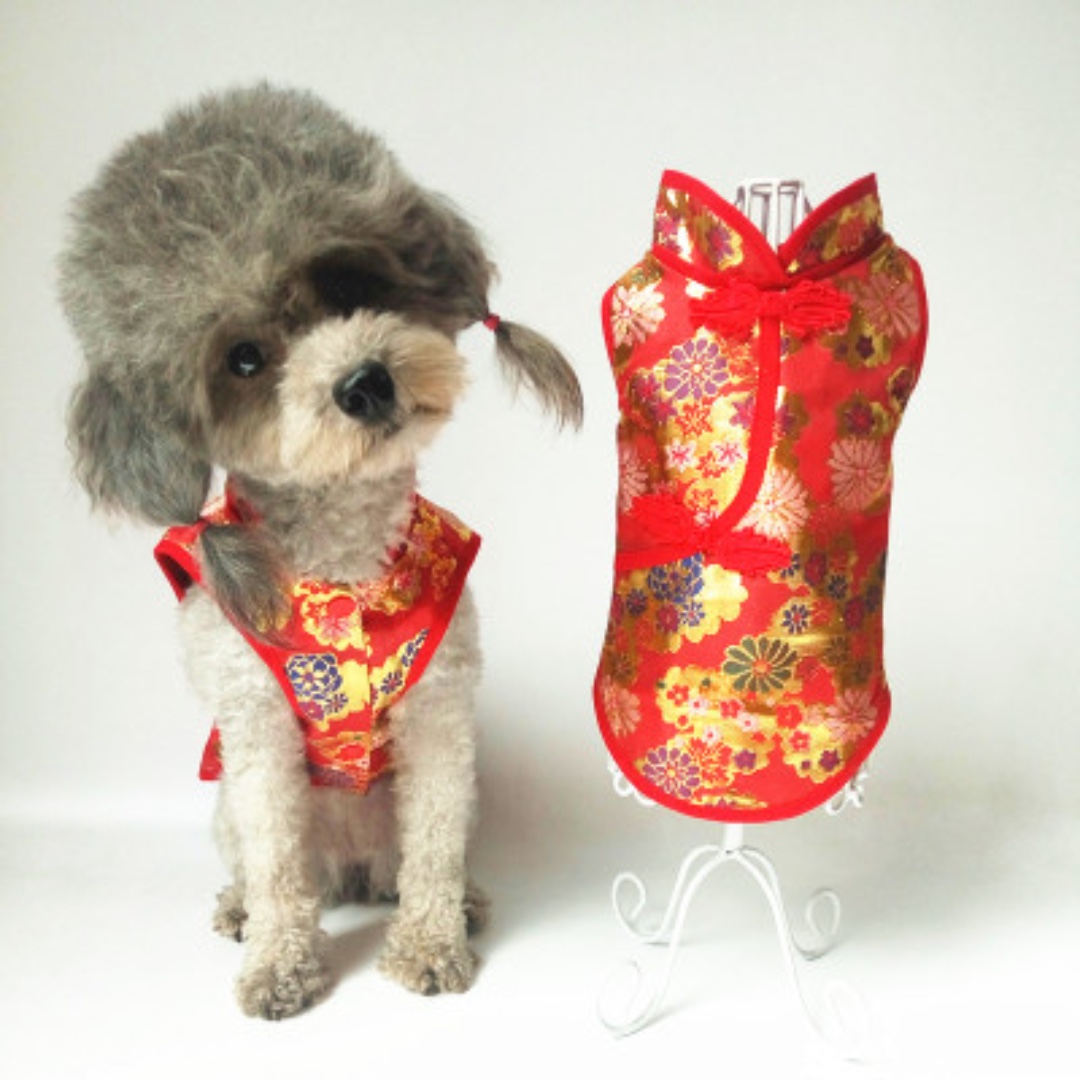 Dog cheongsam sales