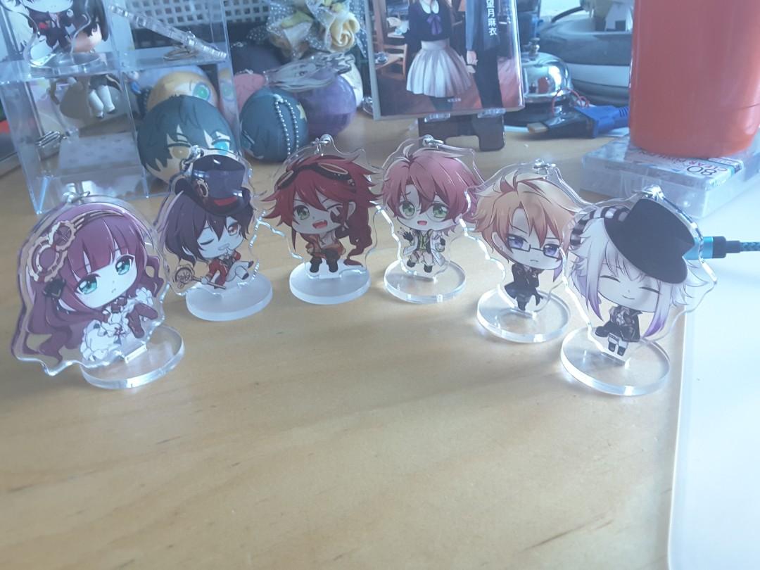 Code:Realize Doujin Charms/Standees (Category: Other Merchandise) located in Singapore. Submitted by pomfret (Listing ID 206815421, Image 2). Description: Code Realize Keychains! Cardia is huge compared to the rest LOL but they're all about palm size(?) $7 each, 3 for $20, the set of 6 for $35! Free normal mail. Thank you!.