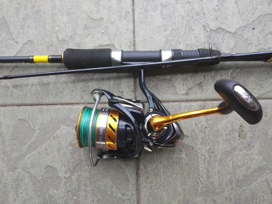 Daiwa Revros reel & Daiwa Crossfire X rod, Sports Equipment, Fishing on  Carousell