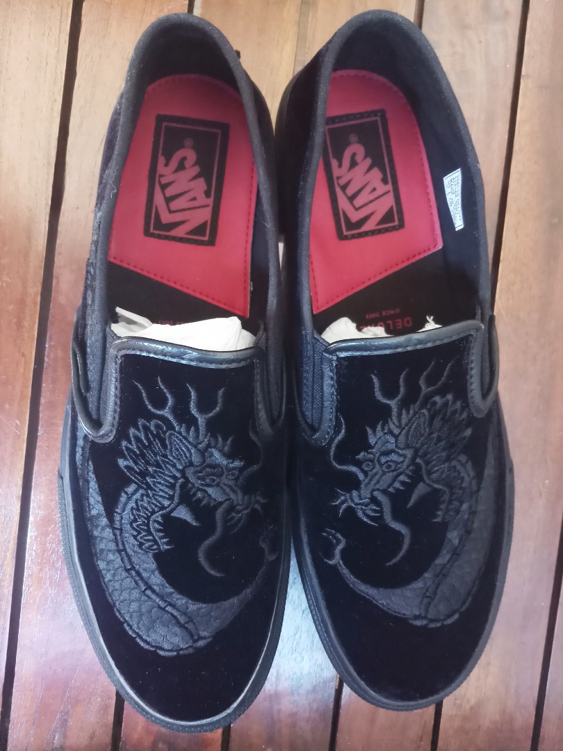 vans deluxe dragon slip on