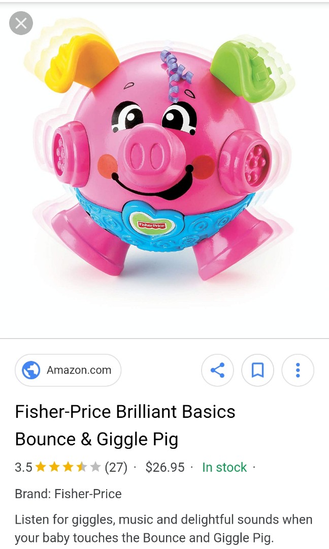 Fisher price new arrivals giggle pig
