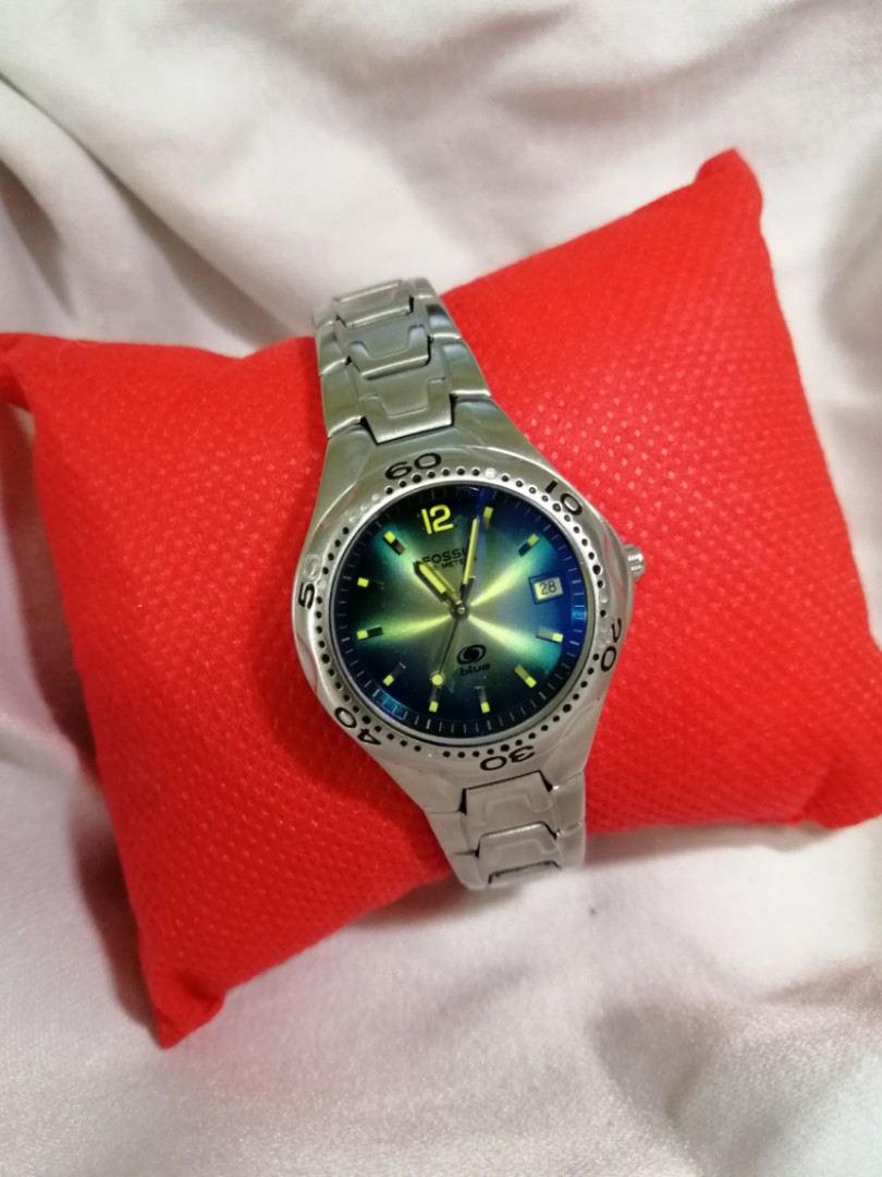 Women's Fossil Watch Retailed For $199 Est Women's Blue Watch Battery Is  Dead But Can Easily Be Replace Fossil Accessories Watches Watches, Fashion  