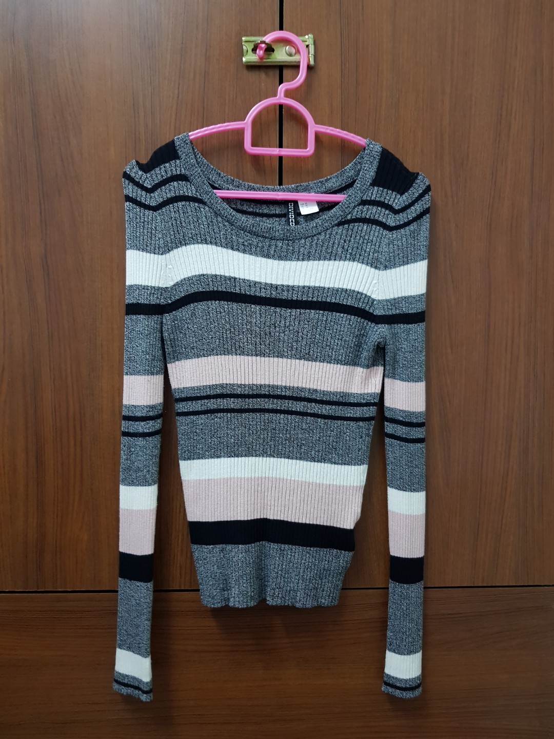 h&m striped pullover