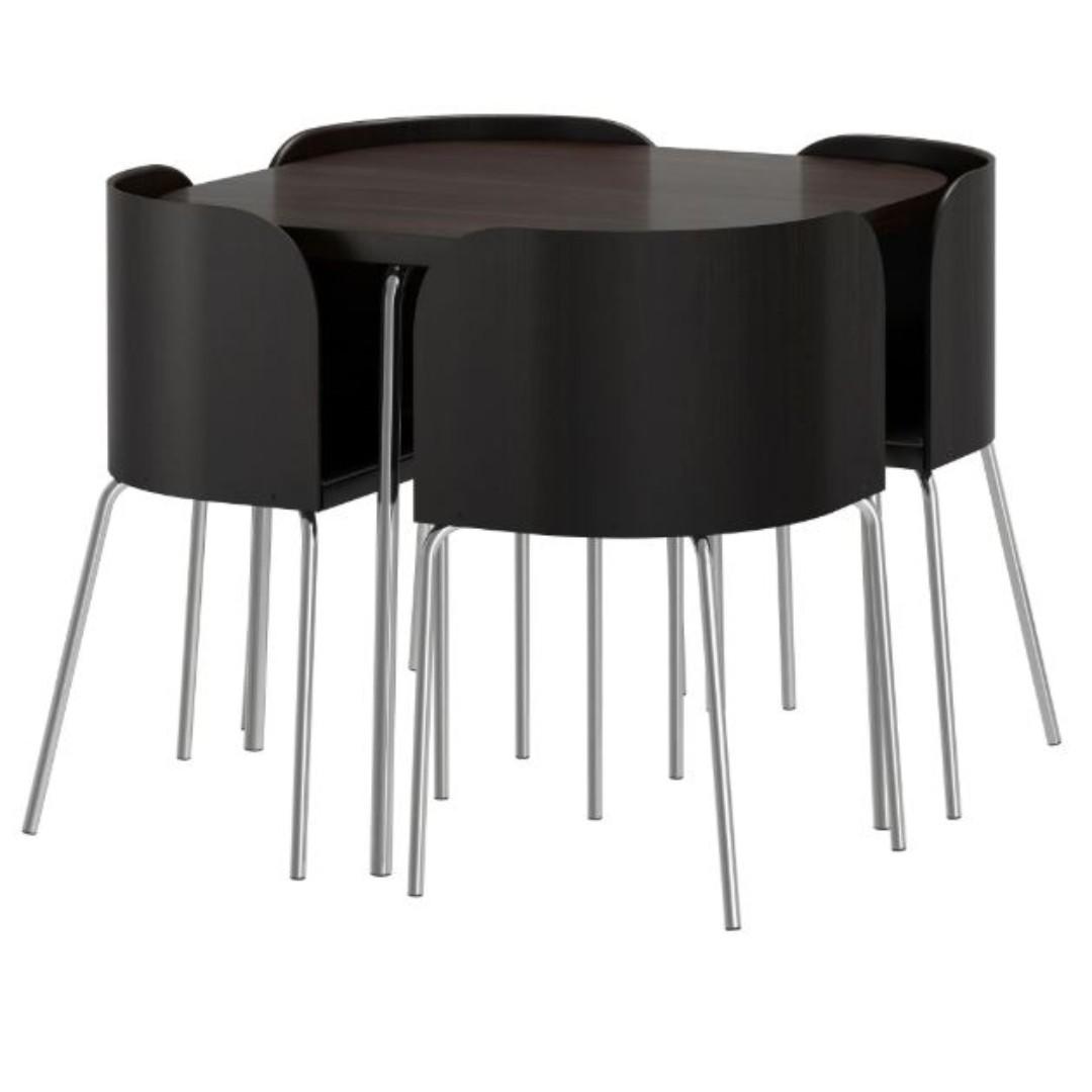 Ikea fusion dining table hot sale and 4 chairs