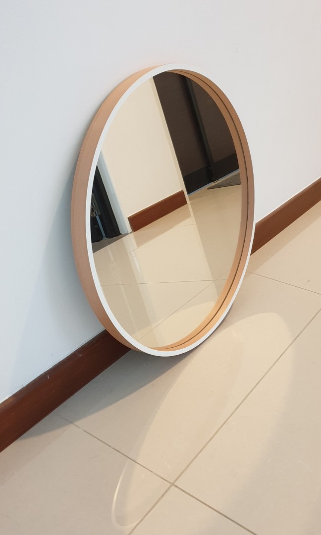 Ikea Large Round Wooden Mirror - Mirror Ideas