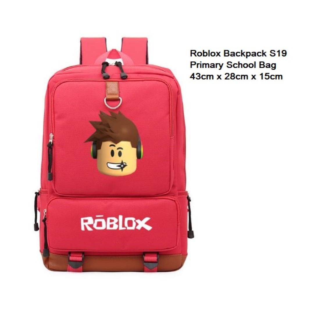 In Stock Left 1 Roblox Backpack Roblox Primary School Bag Men S Fashion Bags Wallets Backpacks On Carousell - roblox bags backpack school bag book bag daypack 22