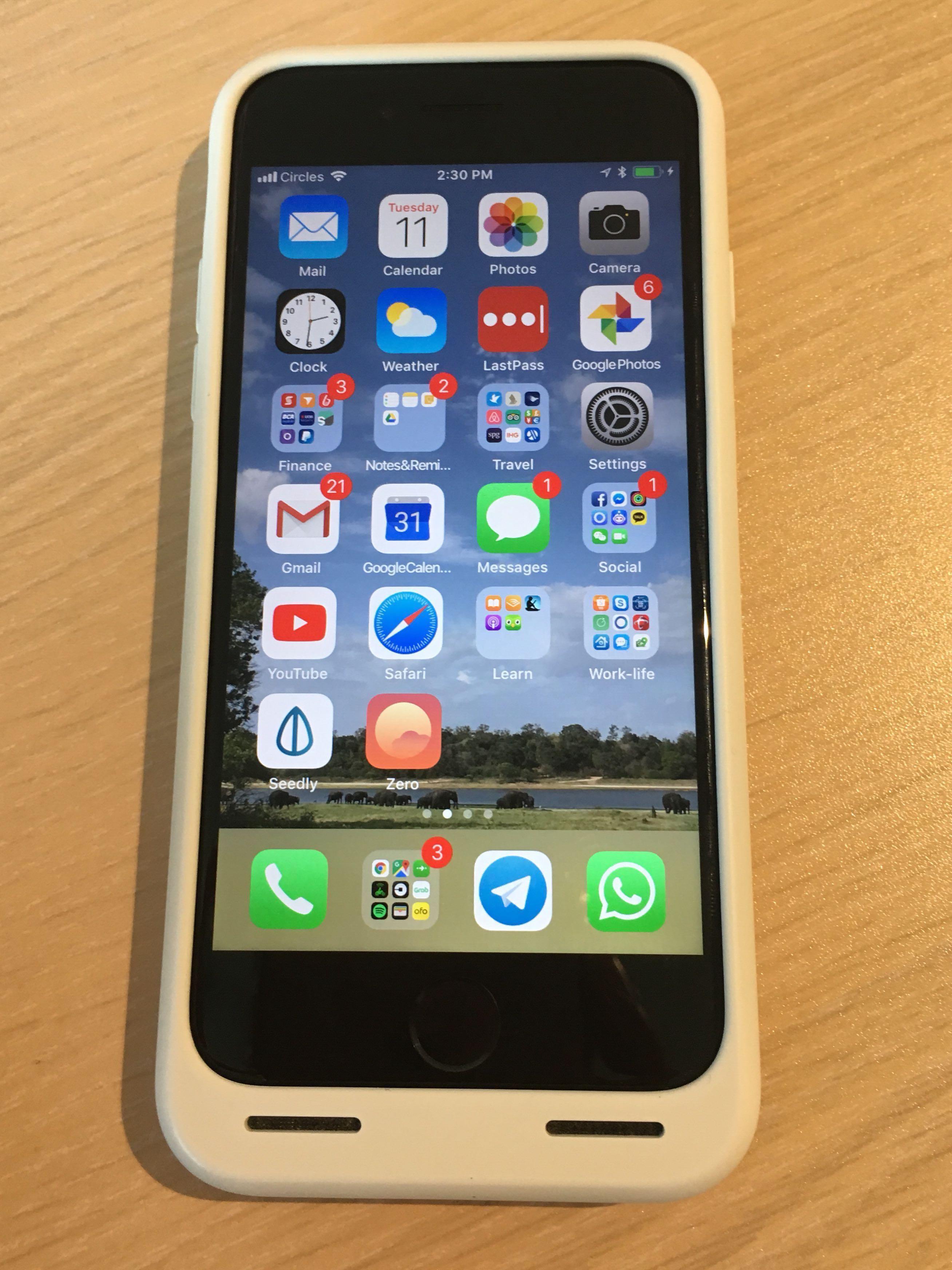 Iphone 7 128gb Black Apple Smart Battery Case Mobile Phones Tablets Iphone Iphone 7 Series On Carousell