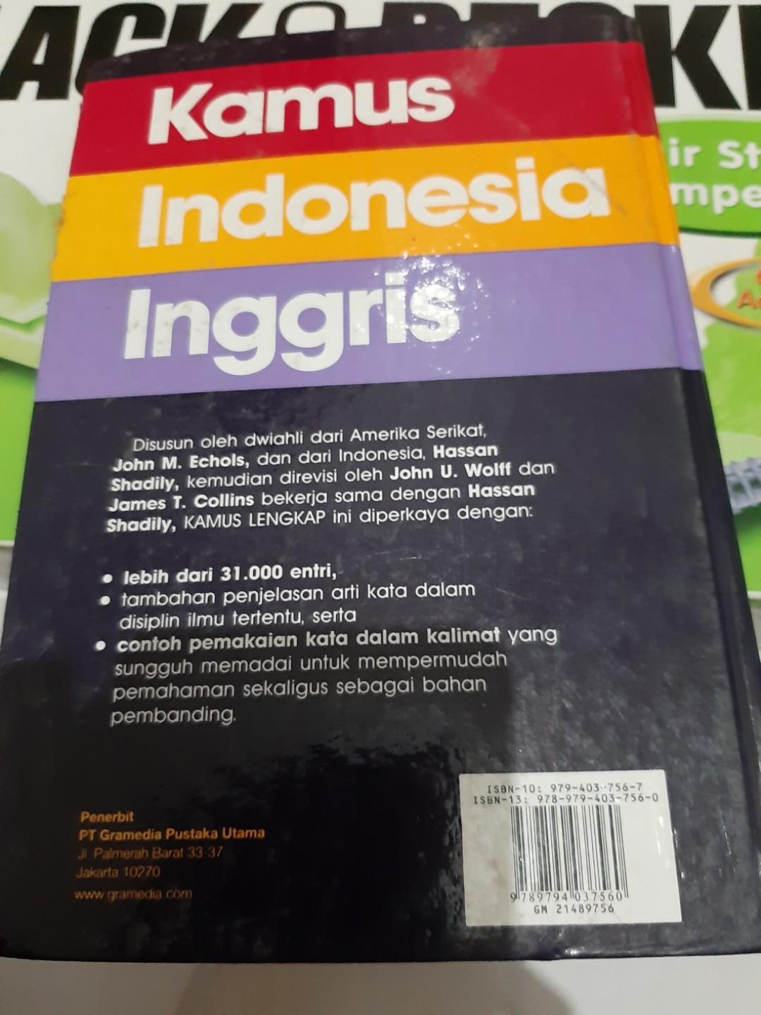 Kamus B Indonesia Ke B Inggris Books Stationery Books On