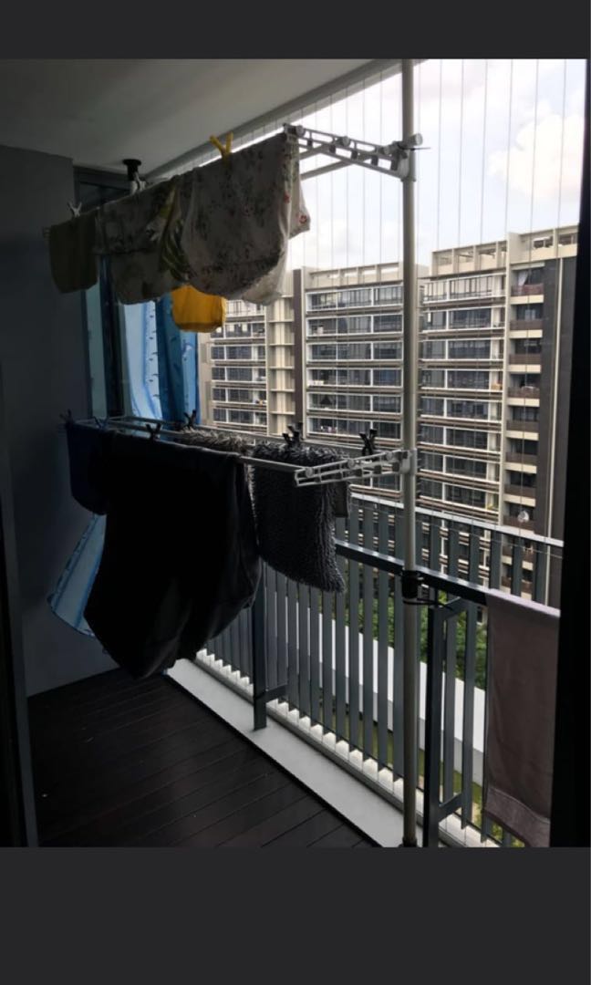 Laundry Pole System for Balcony, Furniture & Home Living, Bathroom