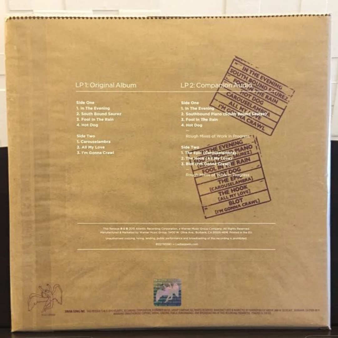 sold led zeppelin in through the out door deluxe edition vinyl lp new hobbies toys music media vinyls on carousell