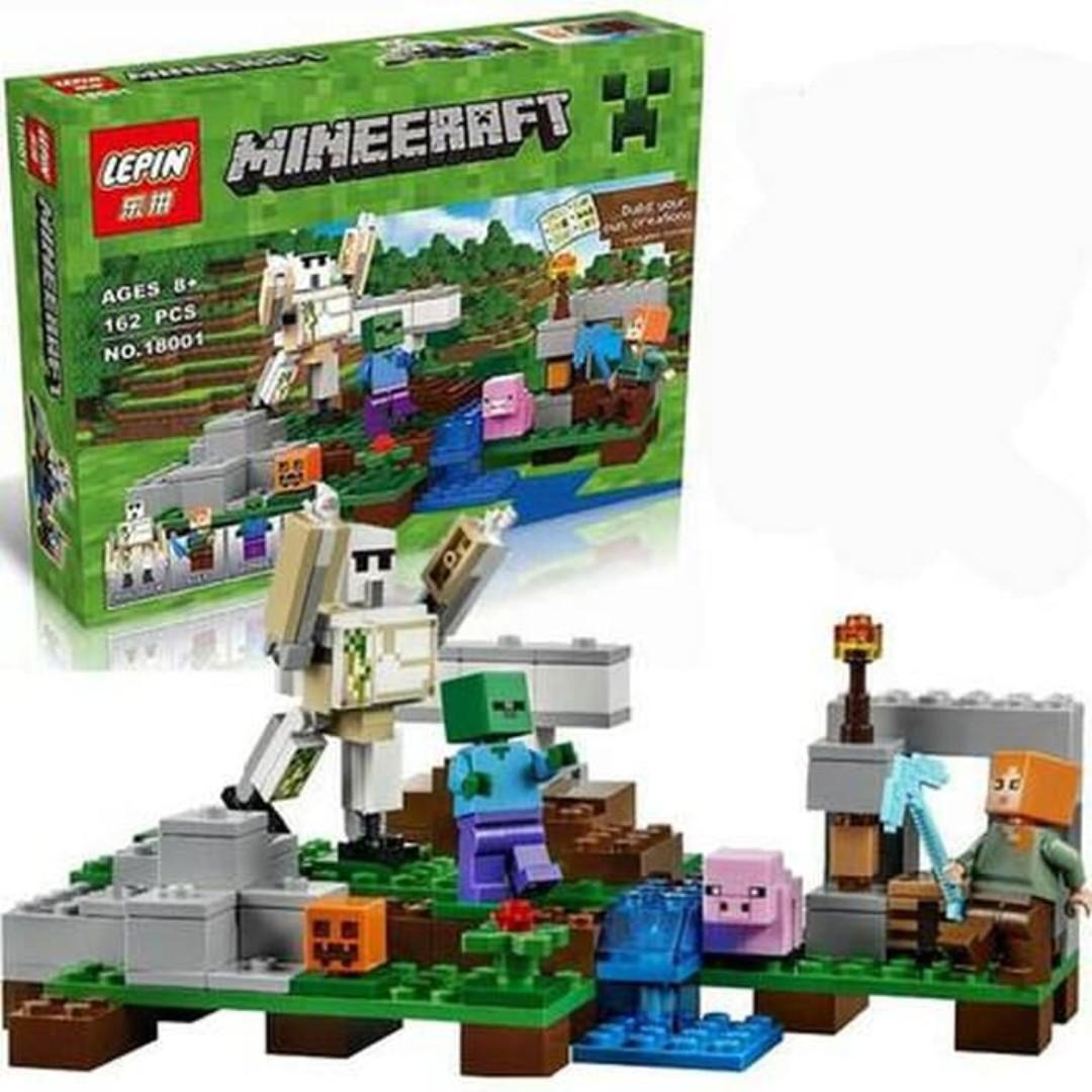 Lego Minecraft The Iron Golem Toys Collectibles Mainan Di Carousell