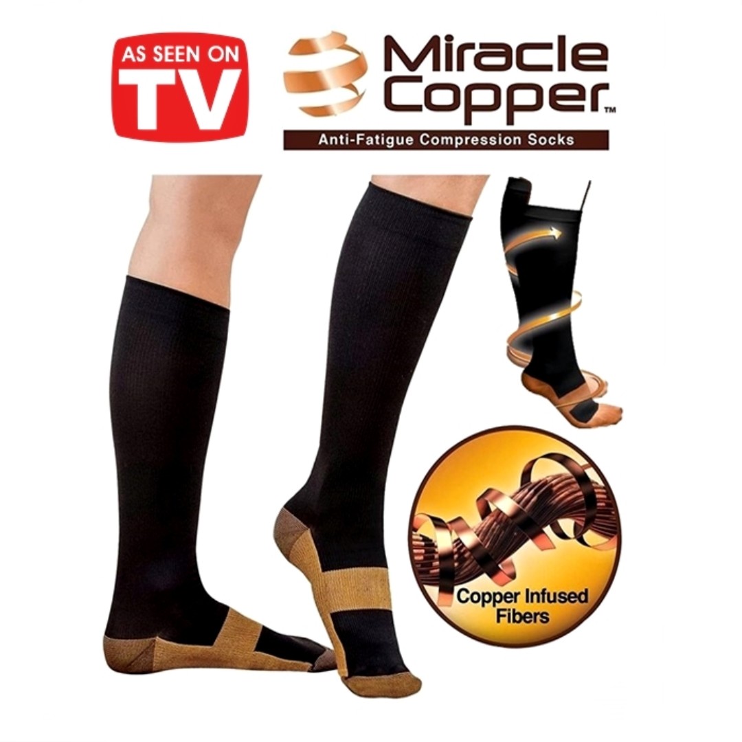 Miracle Copper AntiFatigue Compression Socks (2 pairs), Beauty
