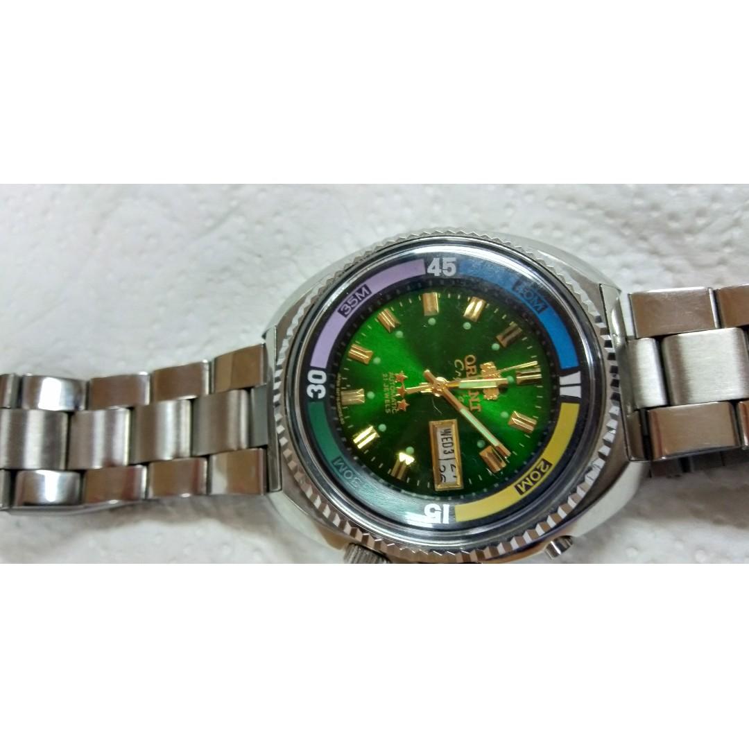 Orient crystal new arrivals 21 jewels green