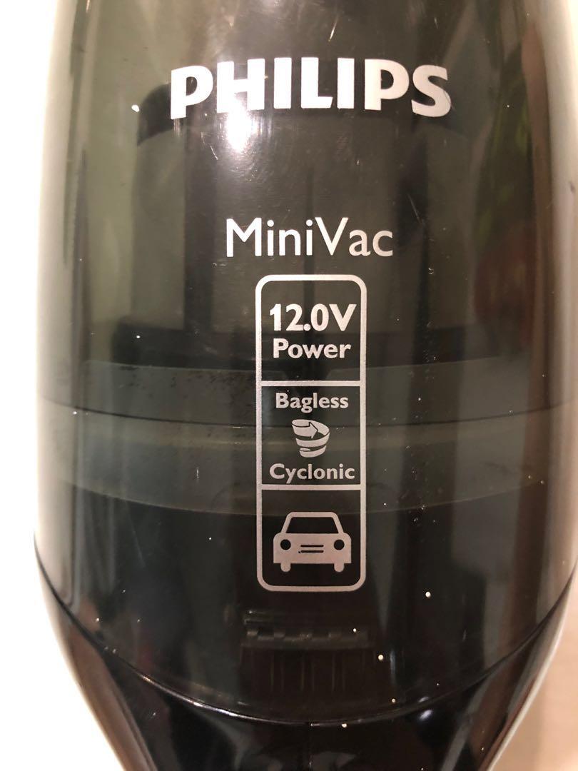 Philips MiniVac 12V Handheld Vacuum Cleaner, TV & Home Appliances
