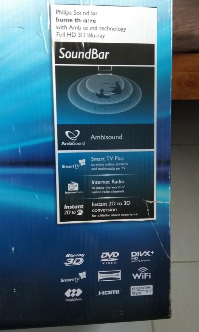Philips Soundbar Home Theater Fullhd 3d Blu Ray Electronics