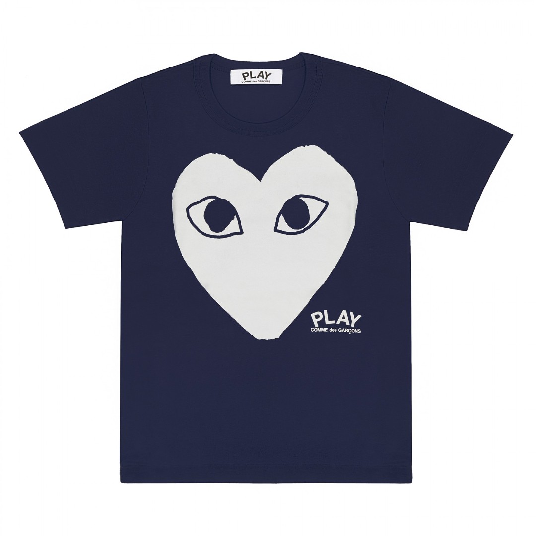 comme des garcons white heart