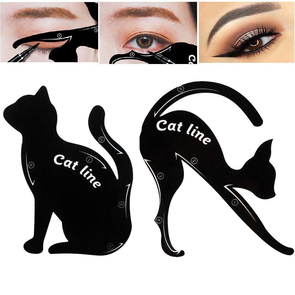 Po Cat Eye Eyeliner Stencil Eyebrow Template Health Beauty