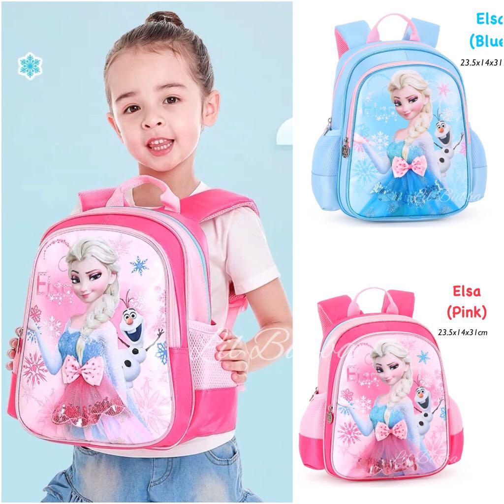 Ready Stock Frozen School Bag Elsa Backpack Elsa School Bag