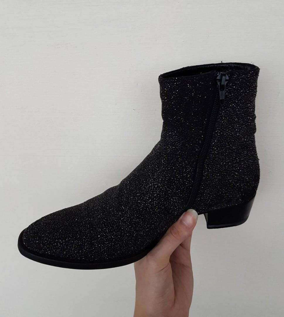 Saint laurent glitter wyatt sales