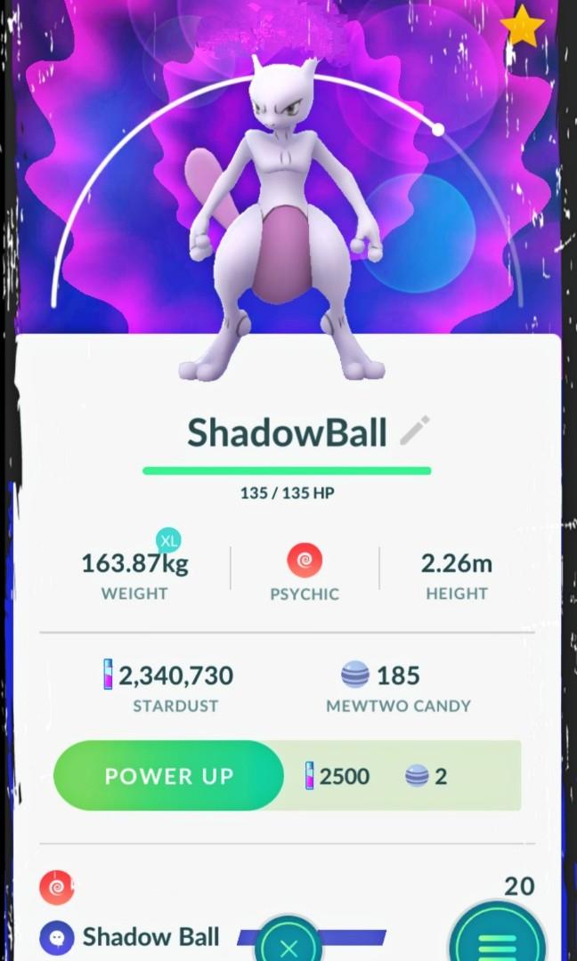 Shadowball Mewtwo Pokemon Go Video Gaming Gaming Accessories Game Gift Cards Accounts On Carousell - roblox pokemon go mewtwo