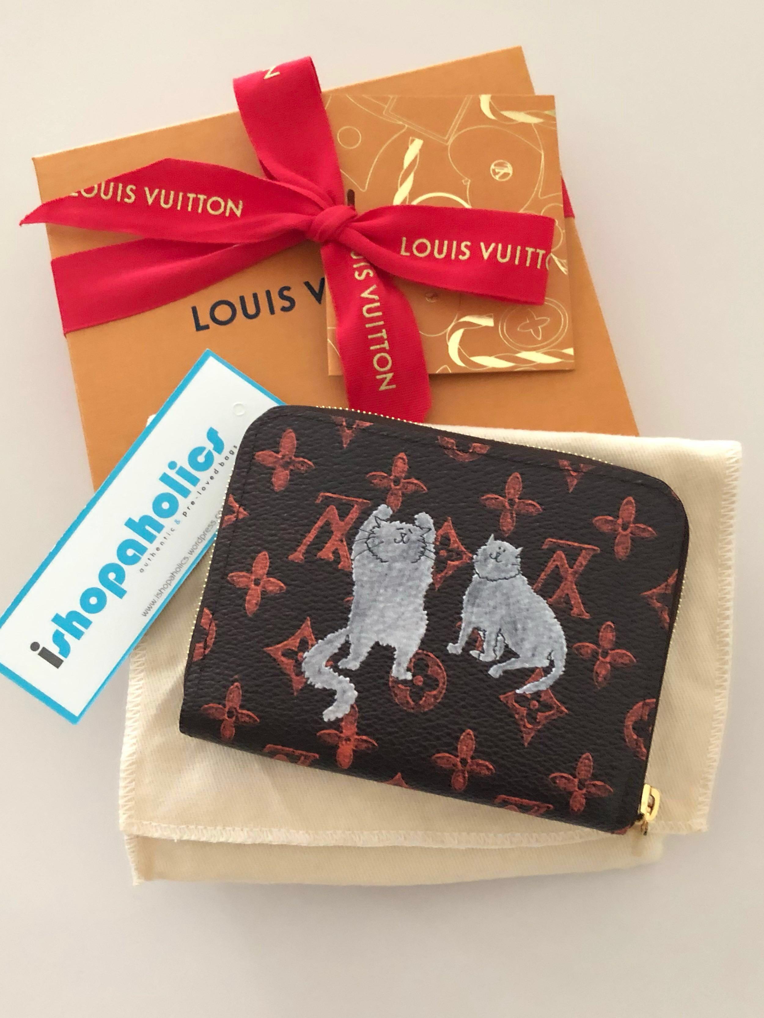 LOUIS VUITTON Zippy Coin Purse Monogram/Catogram Orange M63883