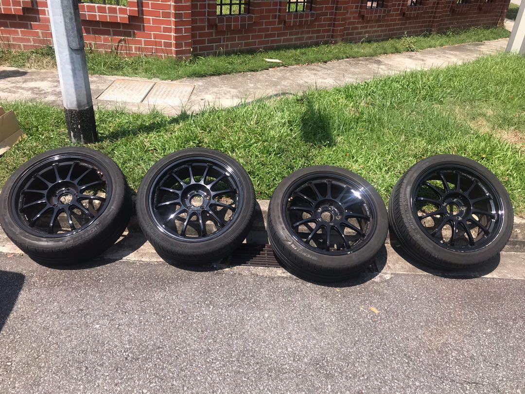 SSR SSF Rims with Tyres, Car Accessories, Tyres & Rims on Carousell