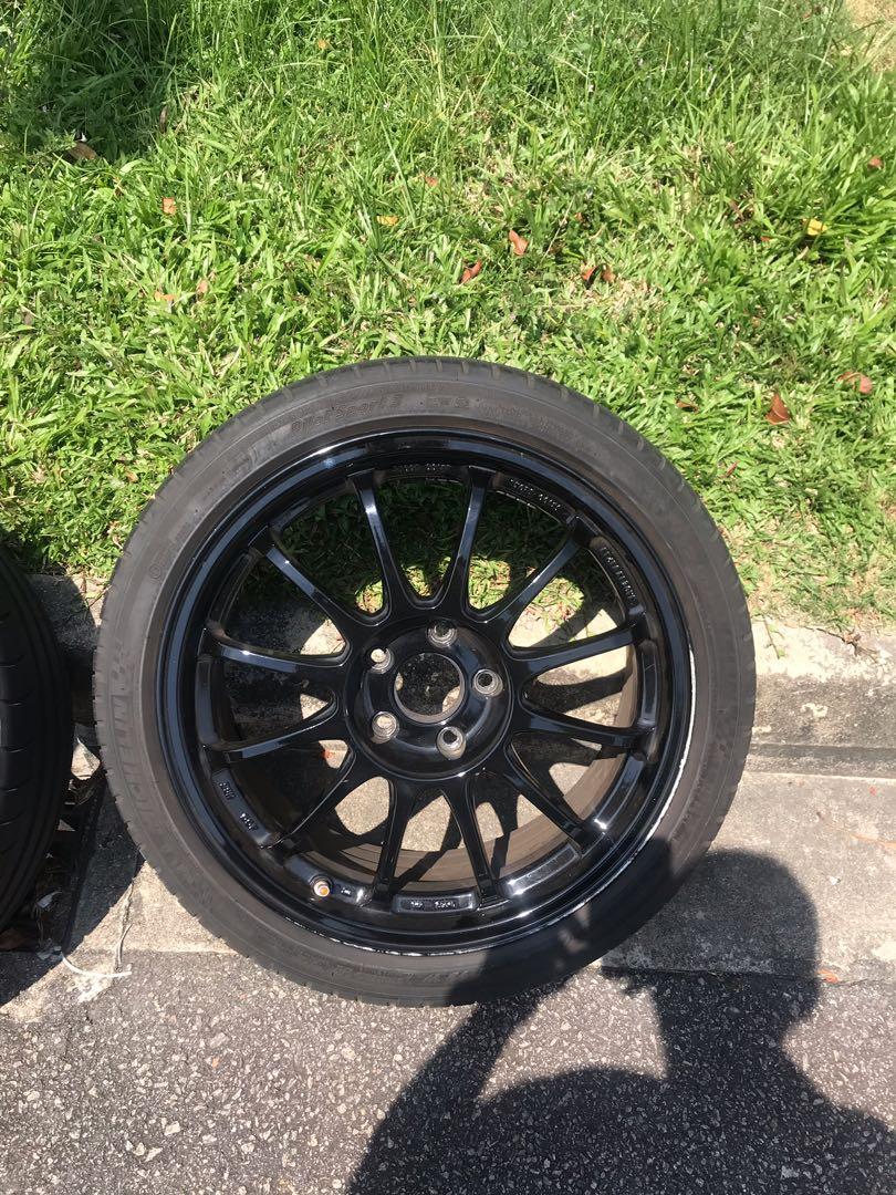 SSR SSF Rims with Tyres, Car Accessories, Tyres & Rims on Carousell