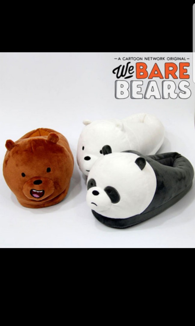 We bare bears bedroom slippers top