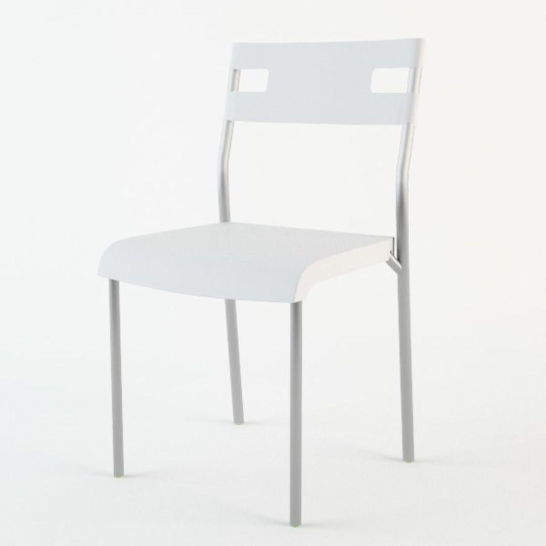 white ikea laver chair