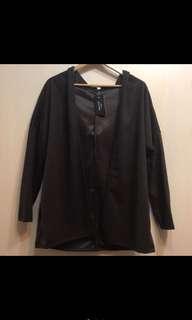 Zalora 咖啡色連帽罩衫