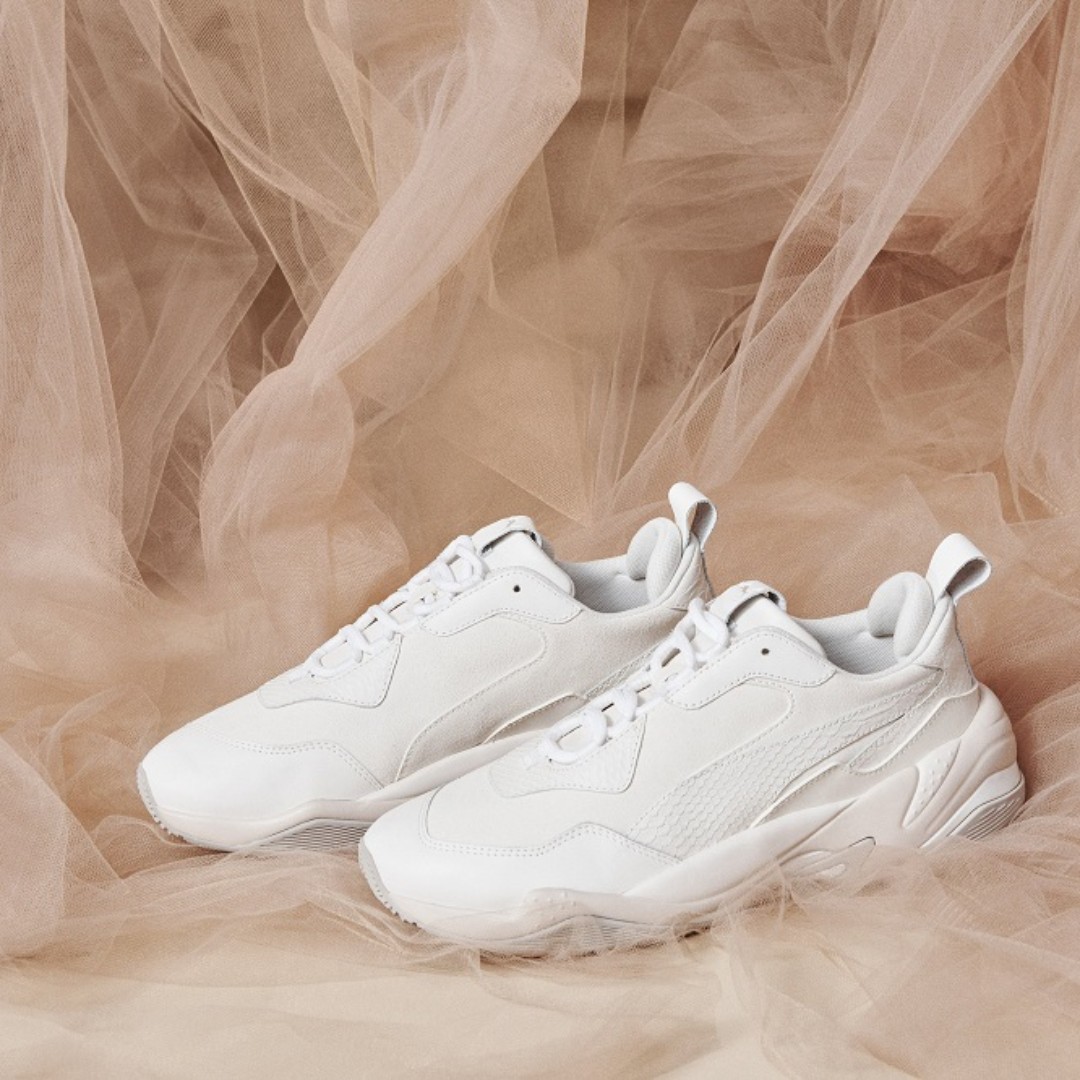 In Stock US7 10 10.5 13 Puma Thunder Bright White Men s